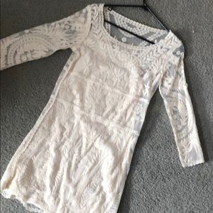 Express Lace Embroidered Dress